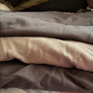 Jjill drawstring cropped pants 2 pair of gray 1 light grey